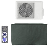 Printed Quilted AC Cover - Scroll Black